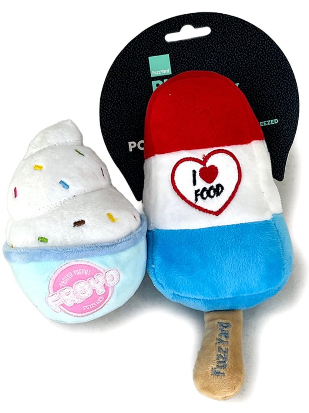 Plush Ice Cream and Pupsicle Dog Toys - 2